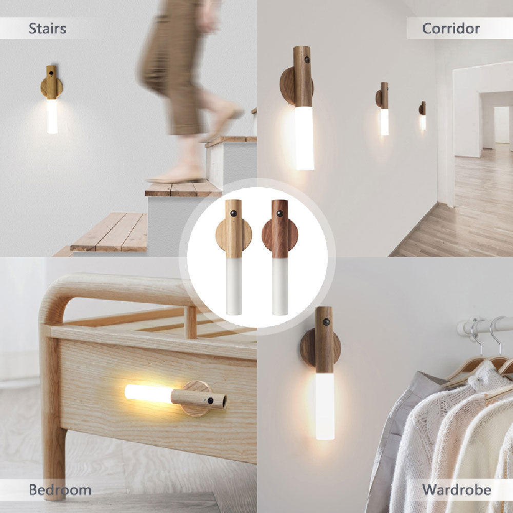 Smart Sensor Light - Wood Lamp (Corridors, Wall, Cabinet, Night)
